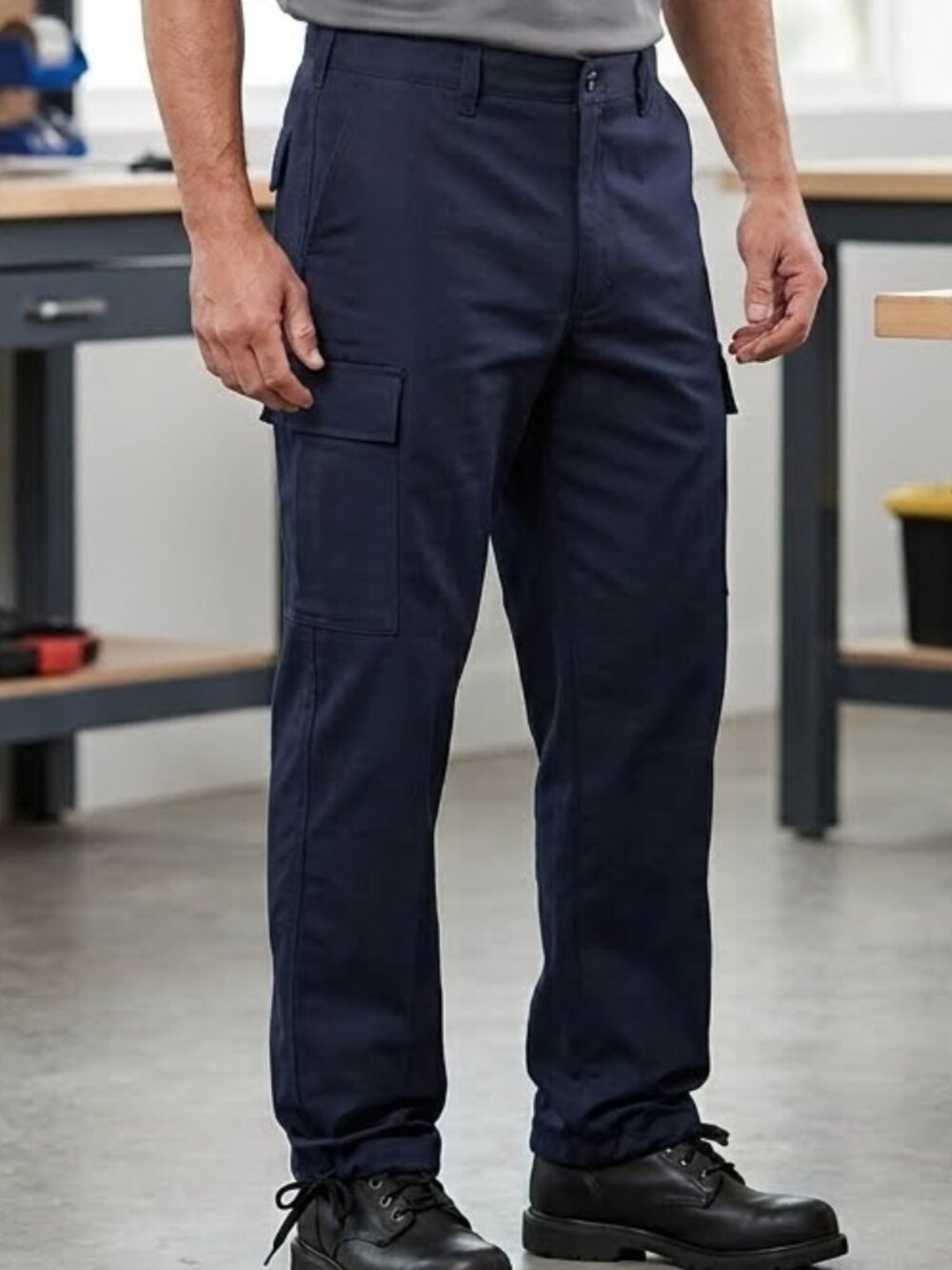 NWT Elbeco TekTwill Navy Blue Cargo Tactical EMS Uniform Pants E7604 sz L